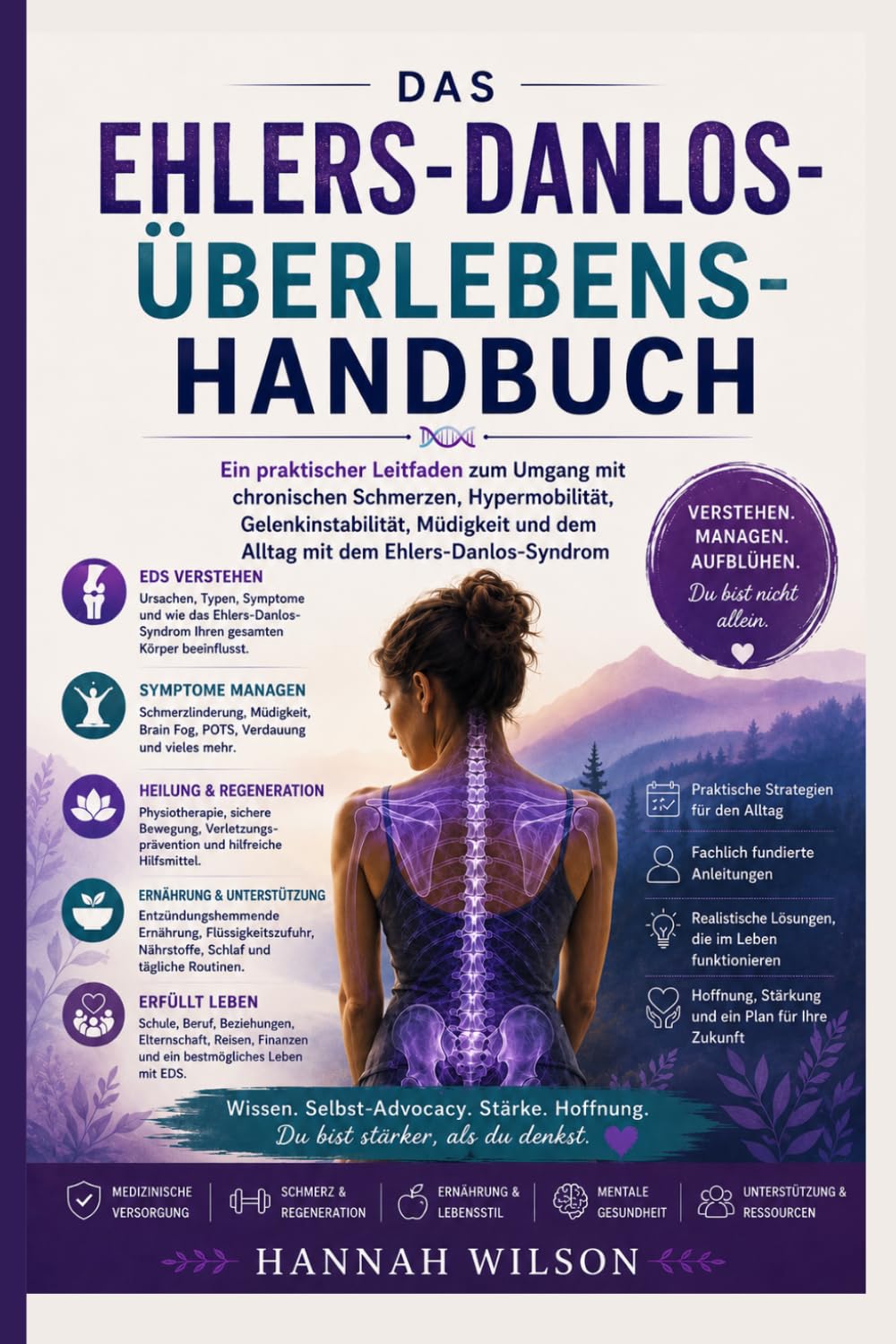 DAS EHLERS-DANLOS-ÜBERLEBENSHANDBUCH: Ein praktischer Leitfaden zum Umgang mit chronischen Schmerzen, Hypermobilität, Gelenkinstabilität, Müdigkeit und dem Alltag mit dem Ehlers-Danlos-Syndrom