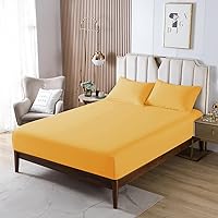 Vista 4 de HENGWEITEXT 18 Inch Cal King Sheets Deep Pocket,4 Piece Sheet Set Breathable and Cooling,Microfiber Sheet Set Deep Pocket,Wrinkle Free Shrinkage &