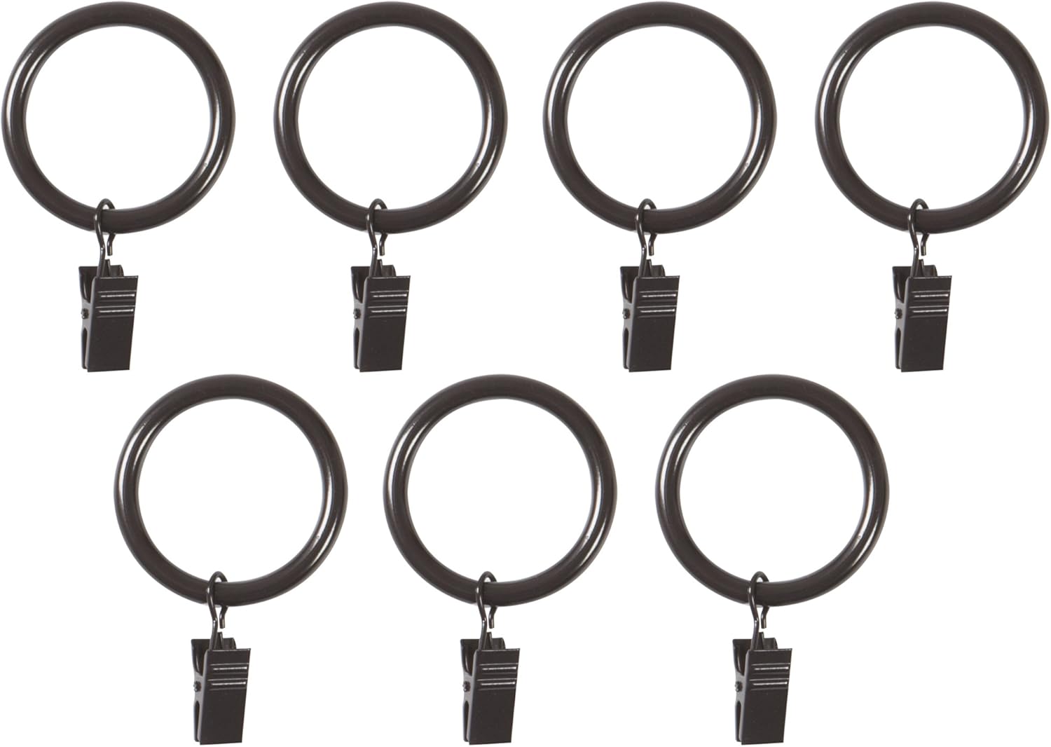 Umbra Clip Curtain Rings Large Curtain Rings with Metal Clips for 1