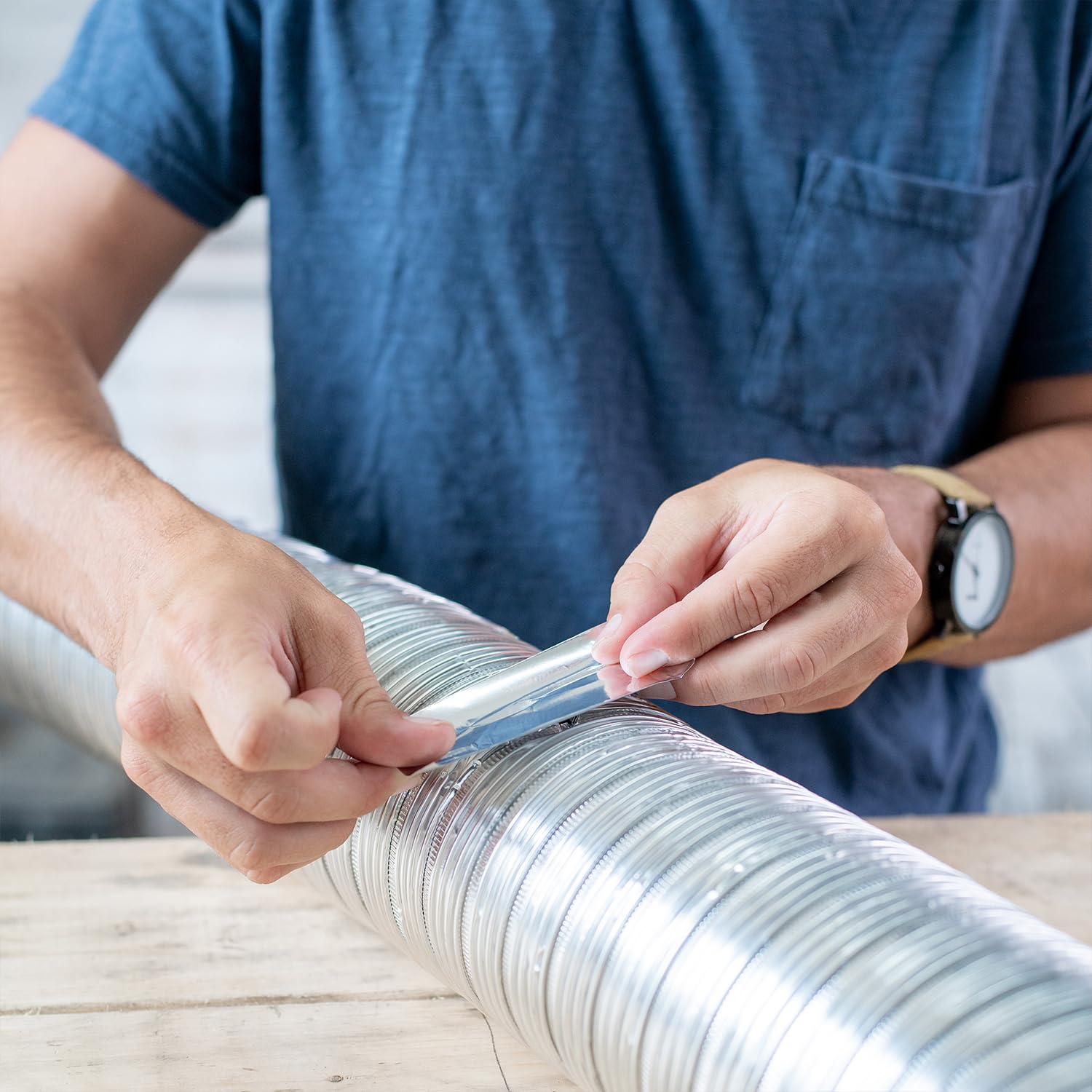 Cinta de aluminio para reparación de metal y trabajo de conducto (1,88 x 180 x 2,7 mil)
