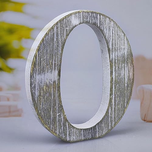 WOODOUNAI Letras de madera rústica sin terminar de 8 pulgadas para decoración de pared, letras decorativas de pie en rodajas, decoración de tablero