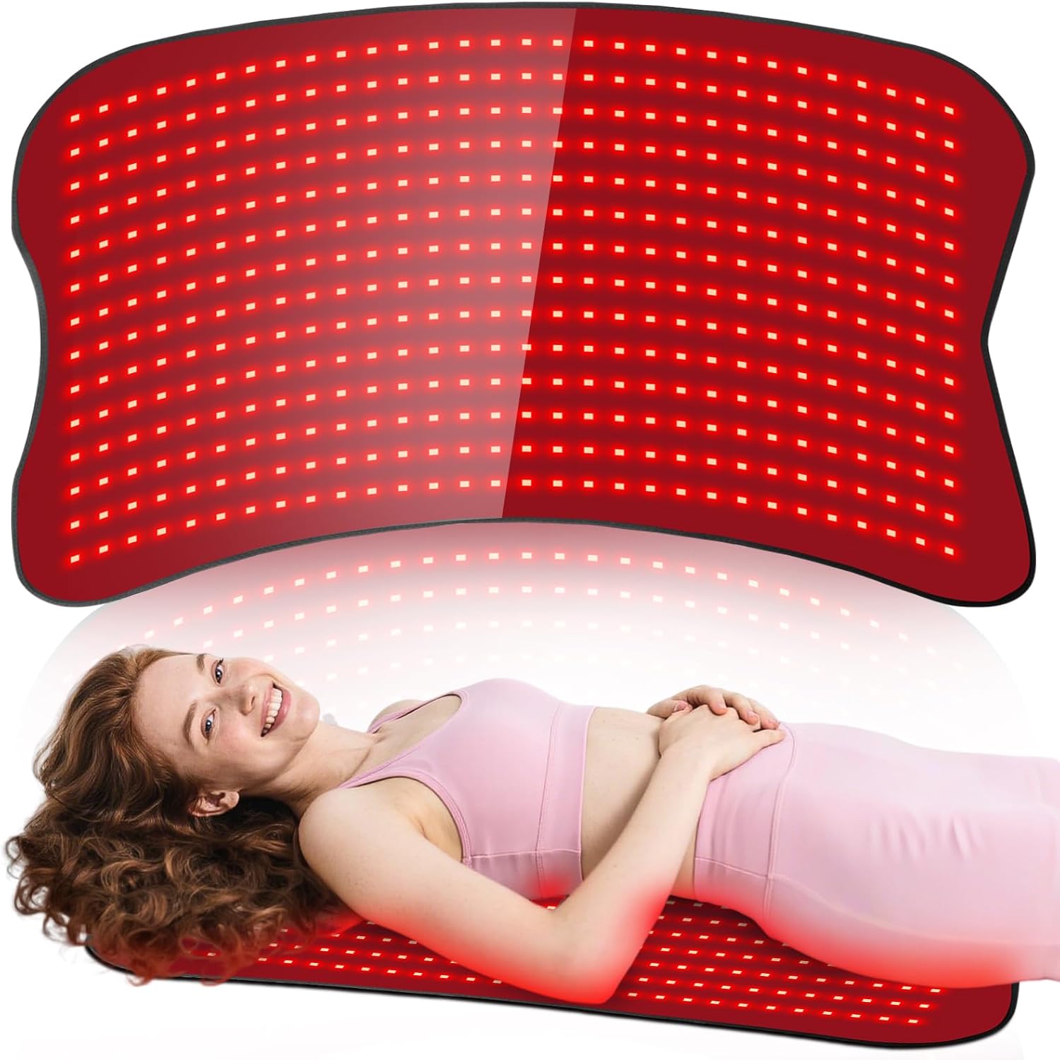 31.5''×24'' Red Light Therapy for Body, 41W 420LED Beads Wearable Red Infrared Light Therapy Wrap for Body, 660nm & 850nm, Auto Timer, Ideal for Shoulder Waist Back Body 420 leds