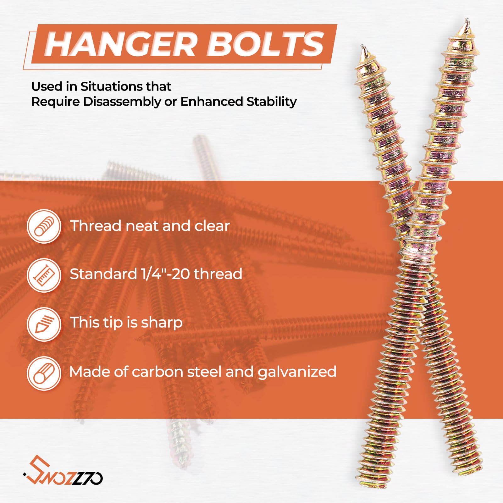Hanger Bolts Kit - 16 Bolts & Driver -3