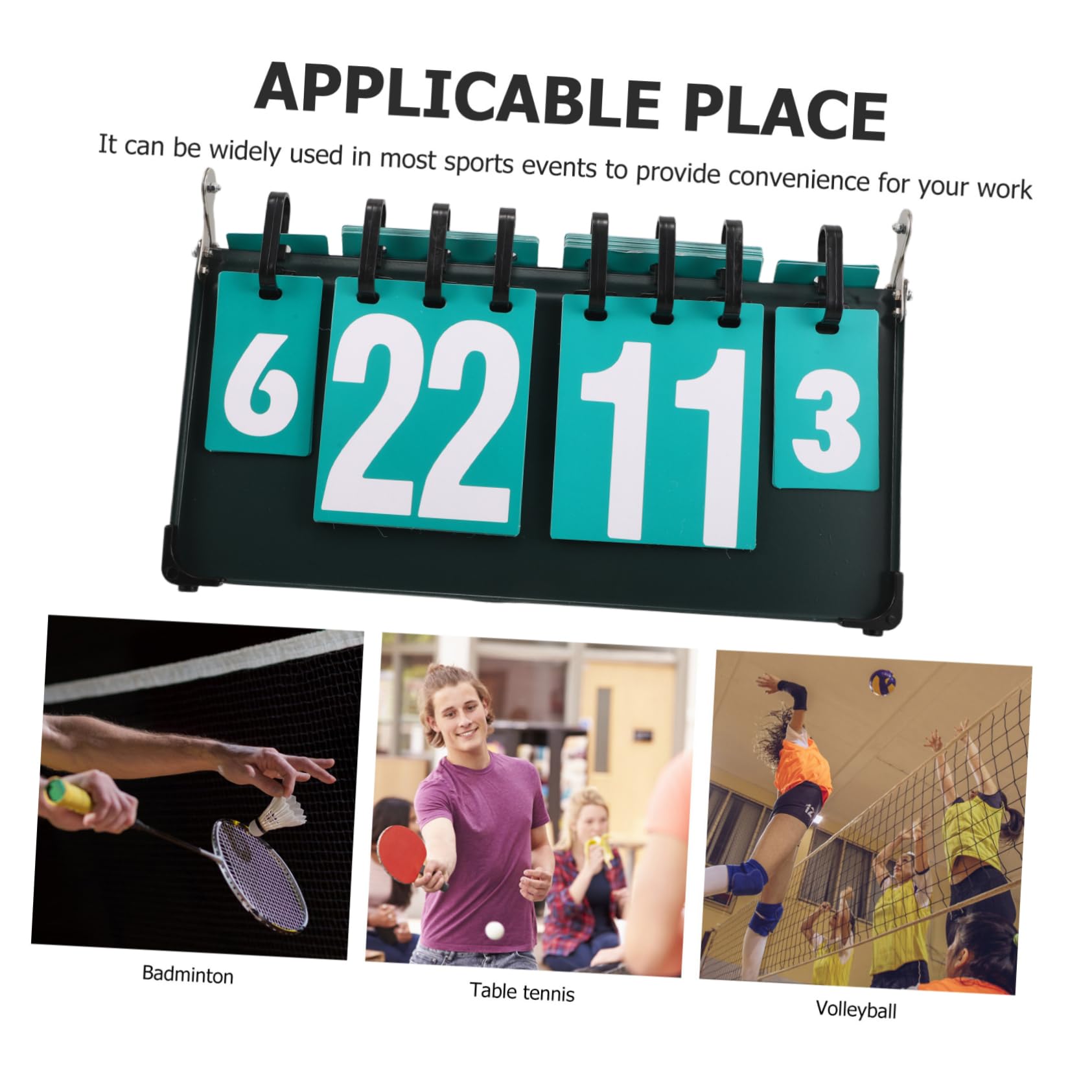 Amazon | SUPVOX ポータブルスコアボード テーブルトップフリップ式