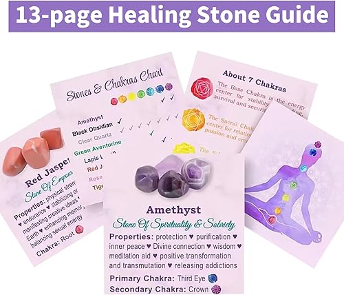 Miniatura 6 de NatureWonders - 8 varitas de cristal de un solo punto de 2.1 pulgadas (cuaderno, bolsa, caja de regalo) piedra de chakra, cristal curativo, potente