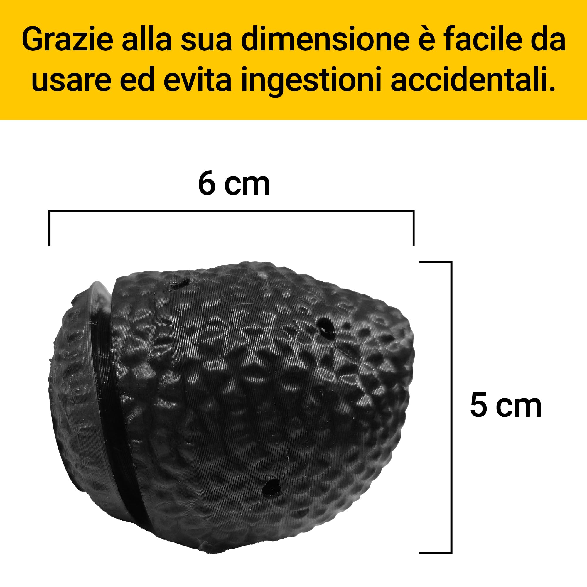 Kit Professionale con Finto Tartufo Nero Completo con Guida e Olio da addestramento Cani Tartufo addestramento Cane da Tartufo, Tartufo Sintetico ovetto per addestramento