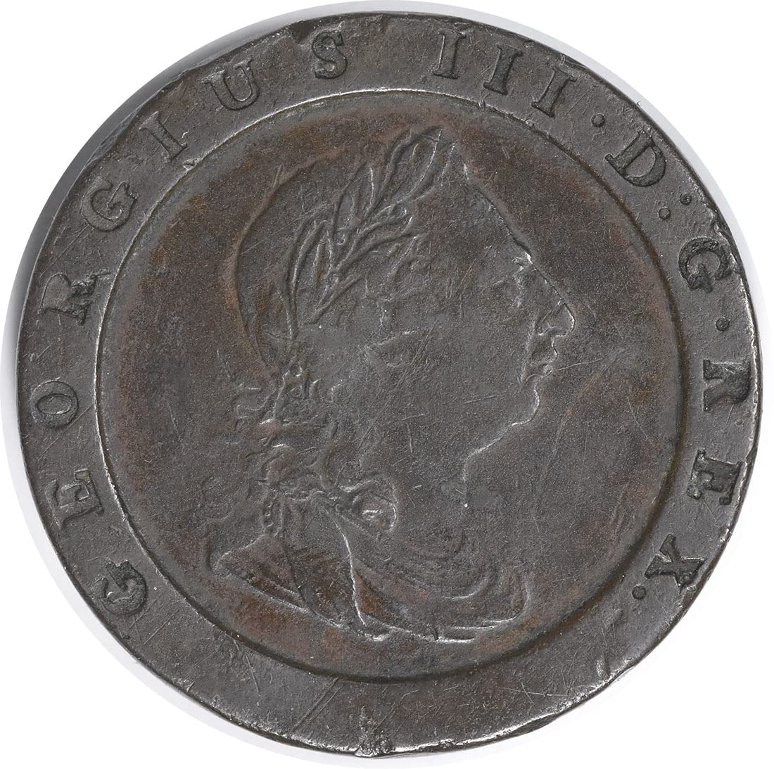 1797 GB Great Britain 2 Pence Copper KM619 VF