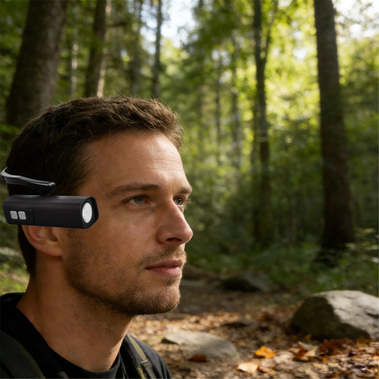 1000 mAh wiederaufladbare Stirnlampe mit Bewegungsmelder, verstellbare Helligkeit für Angeln, Camping, Laufen, tragbares Stirnlicht