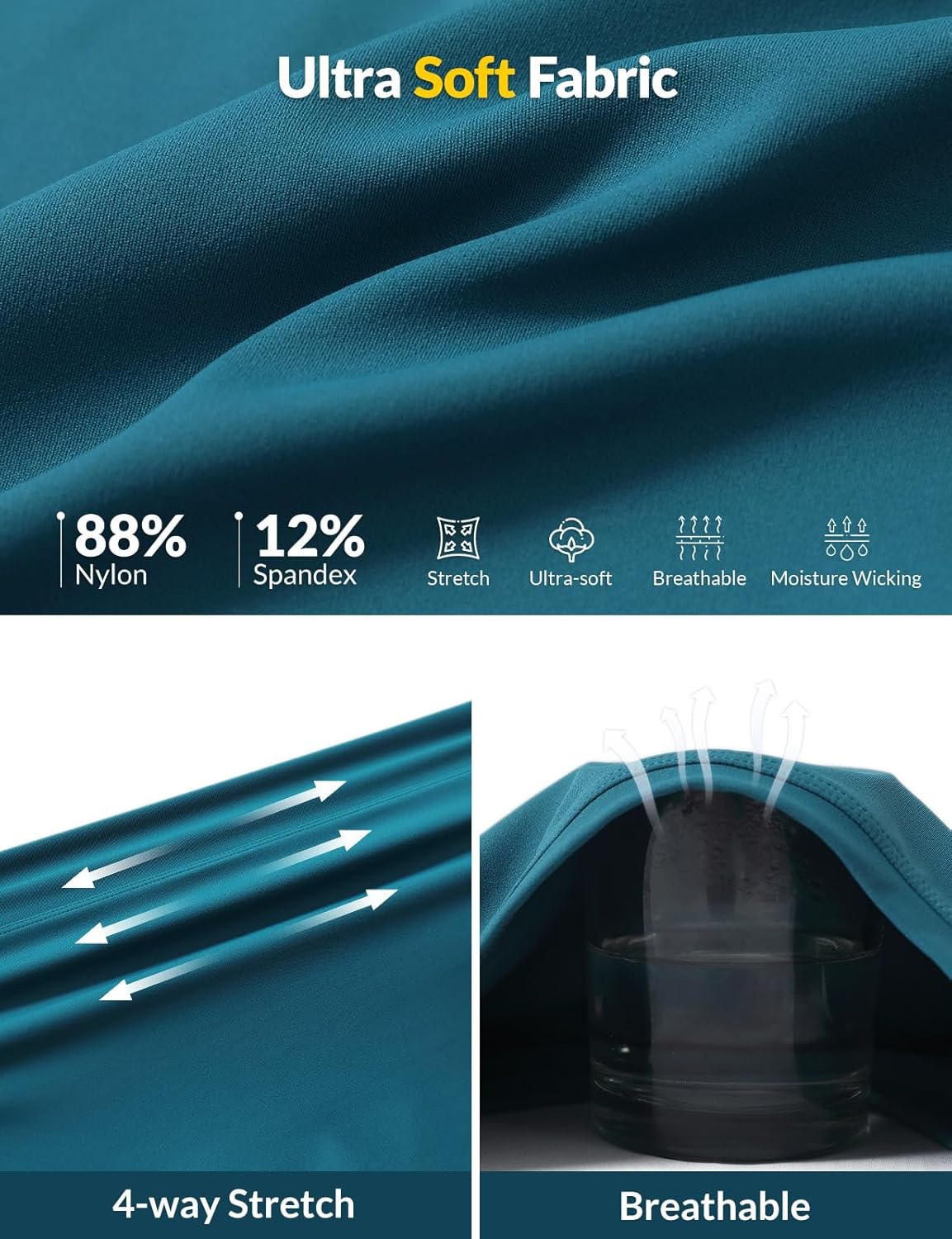 BALEAF Women's Sleeveless Workout Tank Tops Stretch Soft Top Yoga Athletic Running Breathable Lightweight Tennis Shirts Gym - Image 4