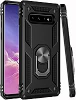 Vista 32 de LUMARKE Funda para Galaxy S10+ Plus, pasa 16 pies, probada en caídas con anillo magnético y soporte, compatible con soporte de montaje de automóvil