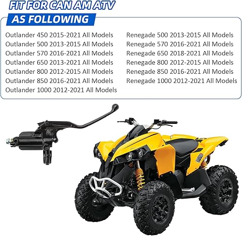 Miniatura 2 de Cilindro maestro de freno delantero izquierdo para Can Am Outlander Renegade 450 500 570 650 800 850 1000 2012-2021 All Editon, OEM # 705600865