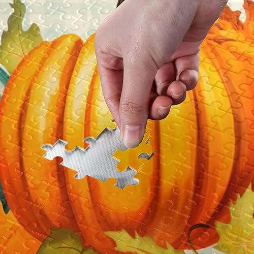 Miniatura 4 de Pumpkin Fall Jigsaw Puzzles 500 Pieces for Adults,Learning Educational Puzzles,Difficult and Challenge Families Toys with Mesh Storage Bag 2011610