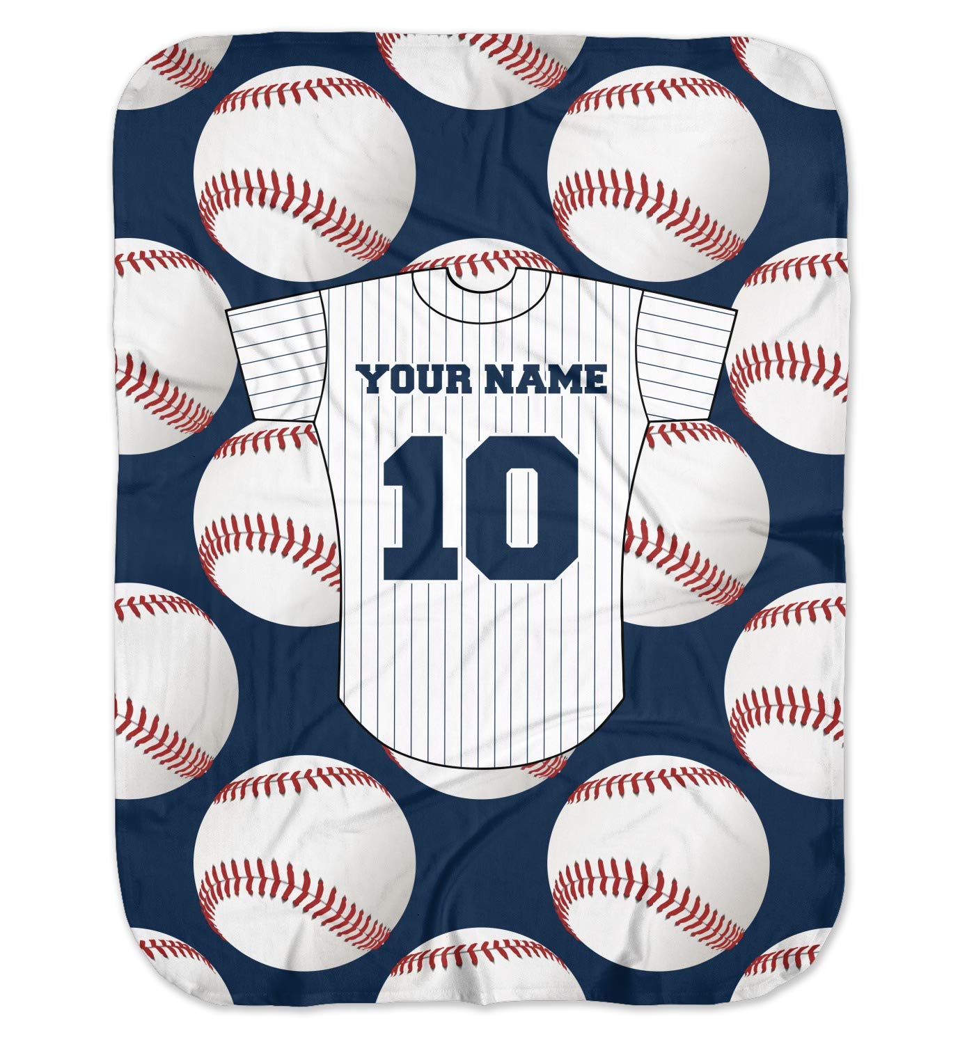 Personalized Baseball Jersey Baby Swaddling Blanket