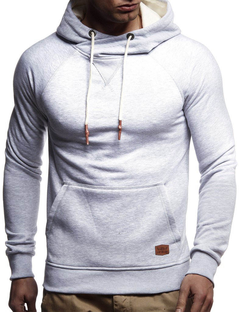 Leif Nelson Herren Pullover Hoodie Kapuzenpullover Longsleeve Basic Sweatshirt Sweater LN8153