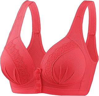 MeiLyviba Women's Bra Bras Women's Deep Cup Bra for Everyday Bra Plus Size Seamless Underwired Bra Deep Cut Bra Comfort Underwear Bralette Sleeping Thin Functional Bra Sports Bra