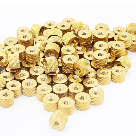 M2 M2.5 M3 M4 Thumb knurled Nuts Brass (20, M2.5)