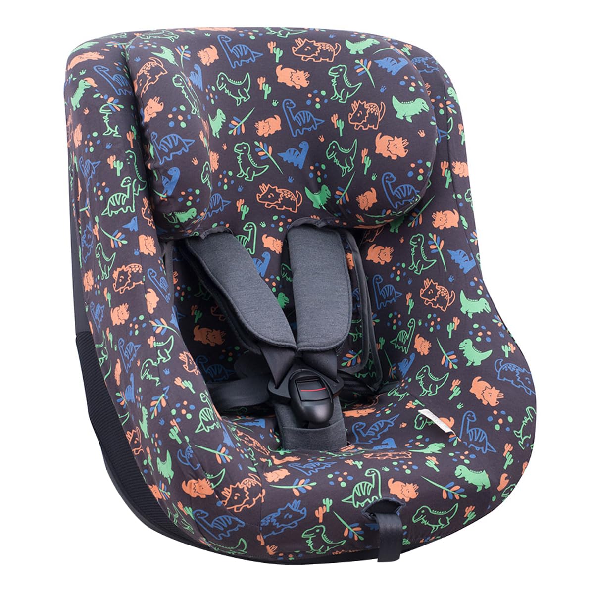 JYOKO Kids Funda de algodón Compatible con Joie Spin 360 y Nuna Rebl (Happy Dino) — view 3
