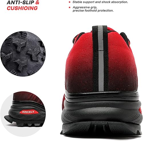 Miniatura 6 de Kricely Zapato deportivo para hombre, para correr, caminar, hacer senderismo y entrenamiento funcional, para exteriores, calzado informal de hombre