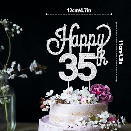 Miniatura 398 de LINGTEER Decoración de pastel de diamantes de imitación dorados para cumpleaños número 15 – Cheers to 15th Birthday Quince años de edad, decoración