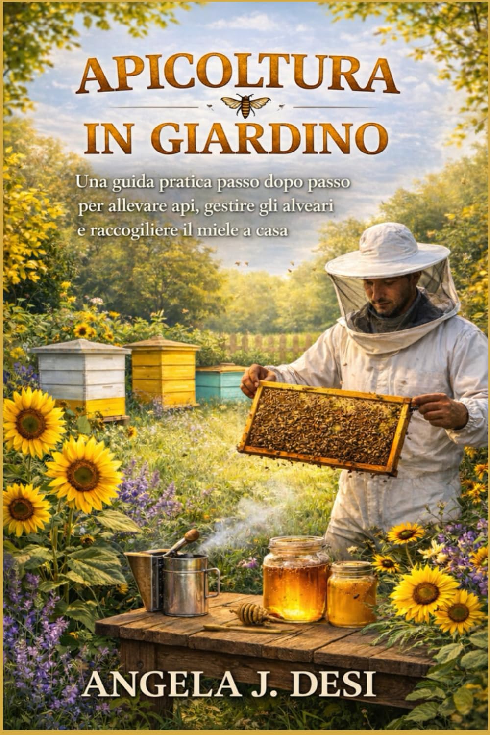 APICOLTURA IN GIARDINO: Una guida pratica passo dopo passo per allevare api, gestire gli alveari e raccogliere il miele a casa