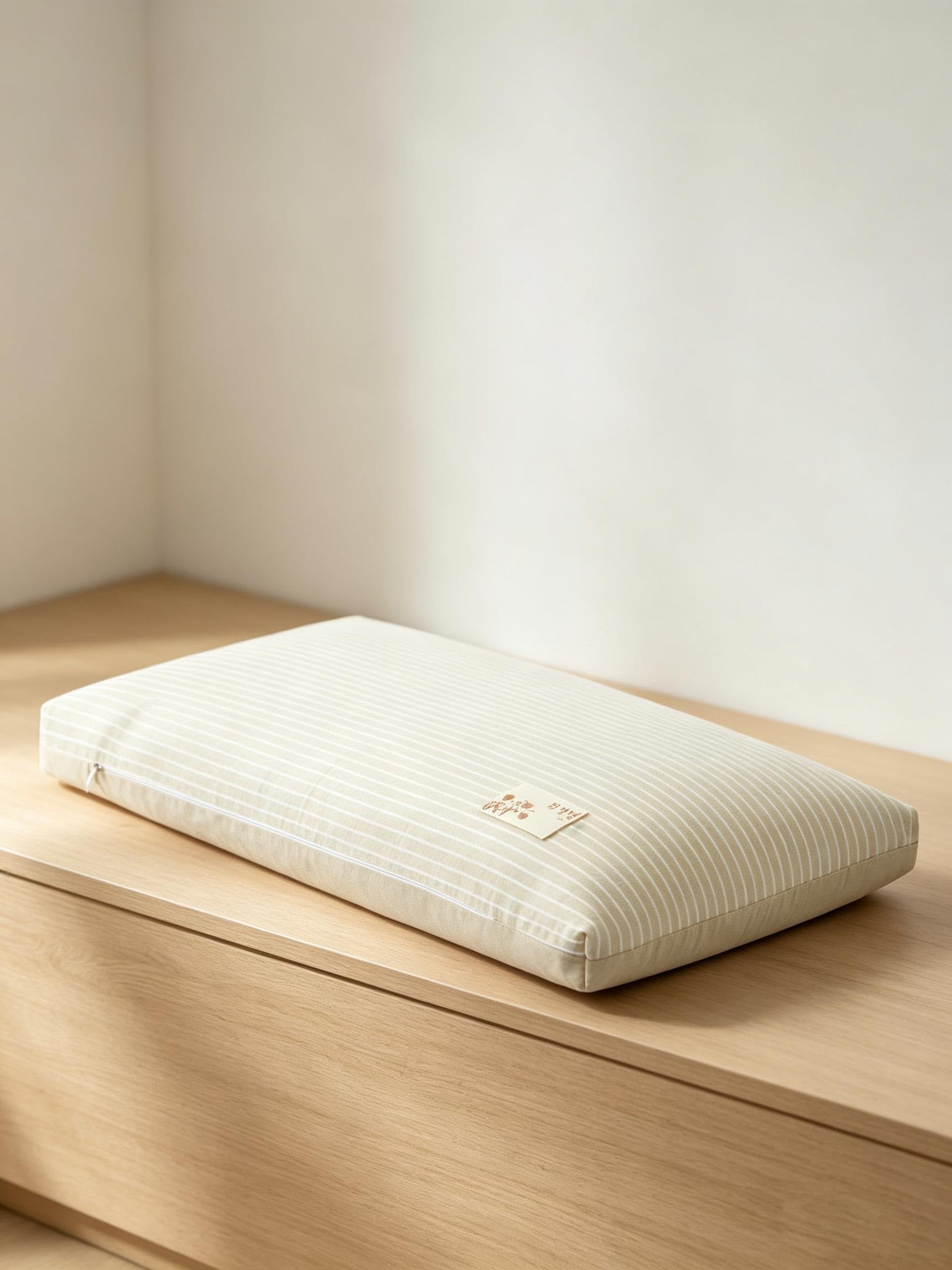 Almohada de trigo sarraceno de firmeza ajustable, almohadas de trigo sarraceno para dormir con cáscaras de trigo sarraceno y funda de algodón para dormir de lado, como cojín de meditación