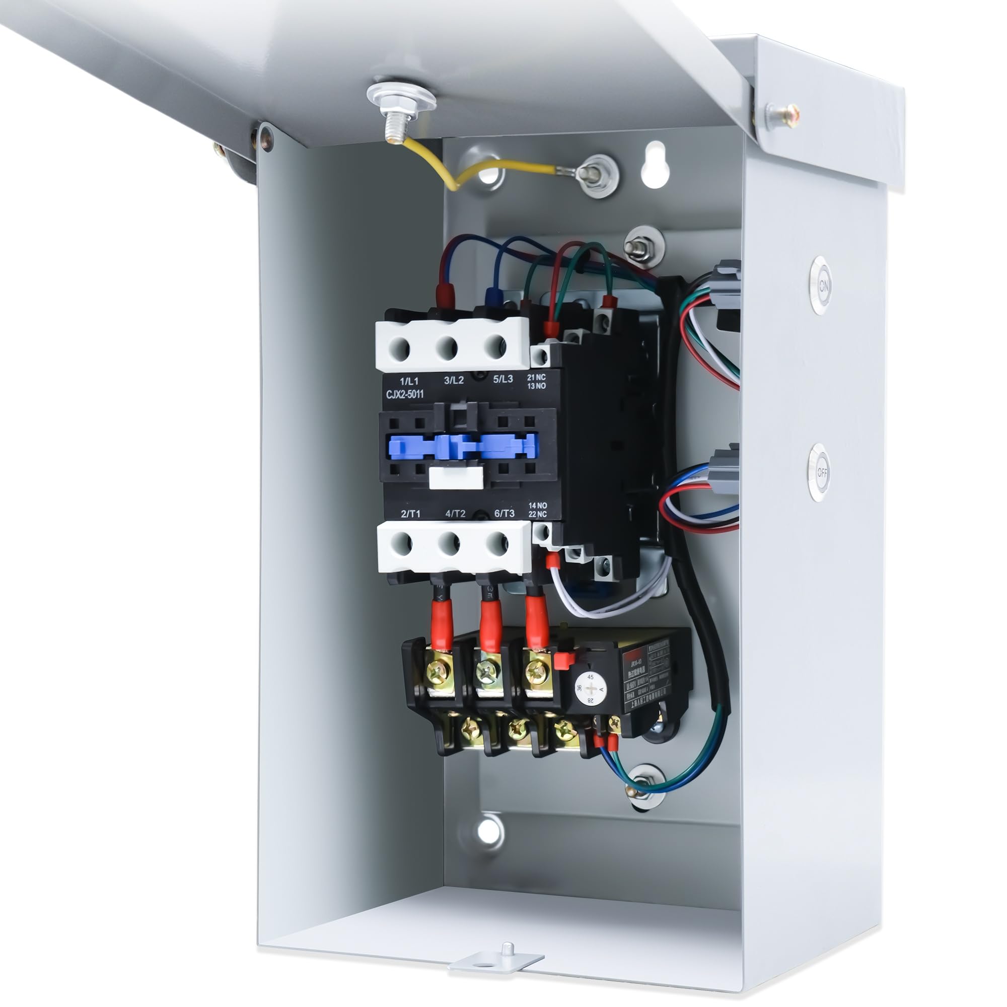 14.5 Hp 3-Phase Magnetic Motor Starter, 208-240 Volt 28-45 Amp