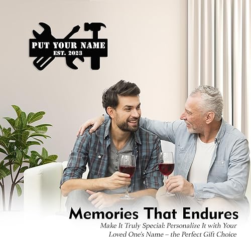 Miniatura 17 de Personalized Metal Garage Sign - Custom Garage Signs for Men, Metal Dad's Garage Signs, Mechanic Workshop Signs Wall Decor, Custom Garage Signs