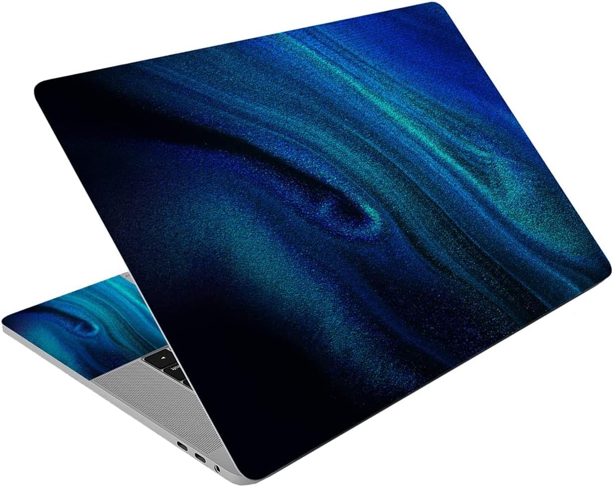 Laptop Skin Sticker Decal 15-15.6 Inches, Universal Reusable Vinyl Sticker for 12.1 13 13.3 14 15.4 Inches Netbook/Notebook PC, Waterproof & Scratch-Resistant (Blue Quicksand)