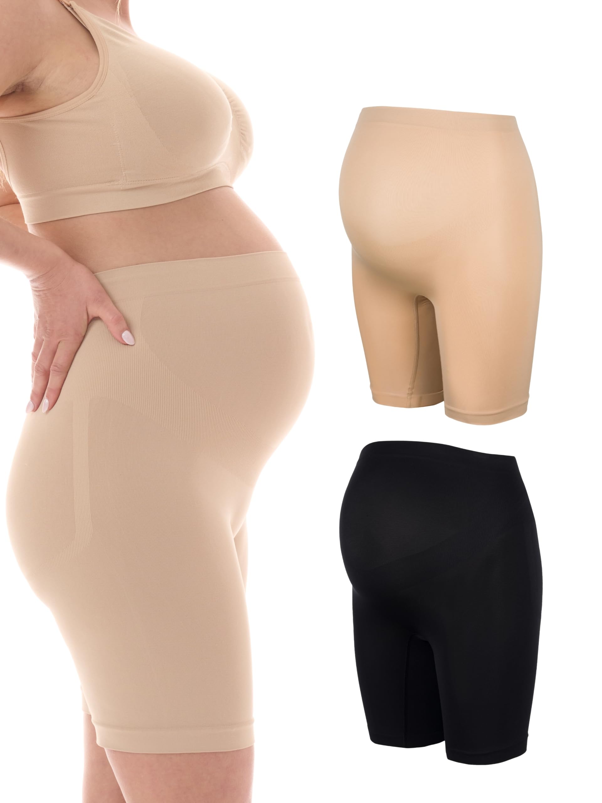 Herzmutter Mutande per la Gravidanza Sostegno - Mutandine Premaman - Senza Cucitura - Slip Supporto - Biancheria Intima per Futura Mamma Comoda - 5500