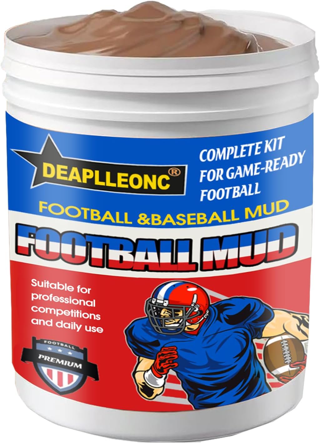 DEAPLLEONC Football Rubbing Mud, It can Care for The Surfaces of Baseballs, and Rugby Balls, Enhance The Grip and deepen The Color (Football mud)