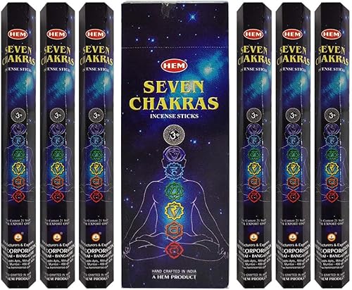 Miniatura 3 de Varillas de incienso de 7 chakras y soporte para varillas de incienso, paquete Insence Insense Hem Incienso