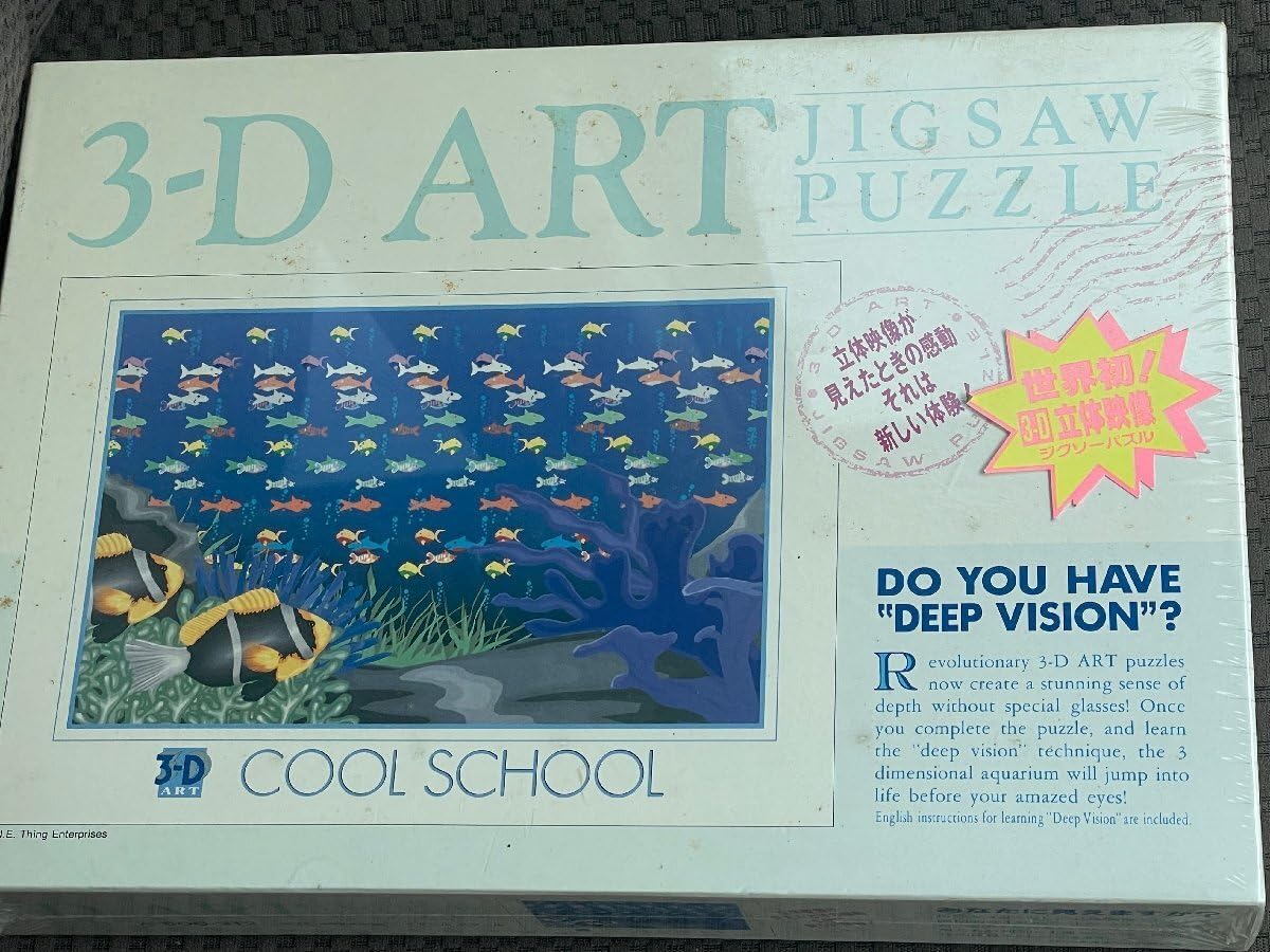 テンヨー 500pcs ジグソーパズル 3Dアート クールスクール 未開封