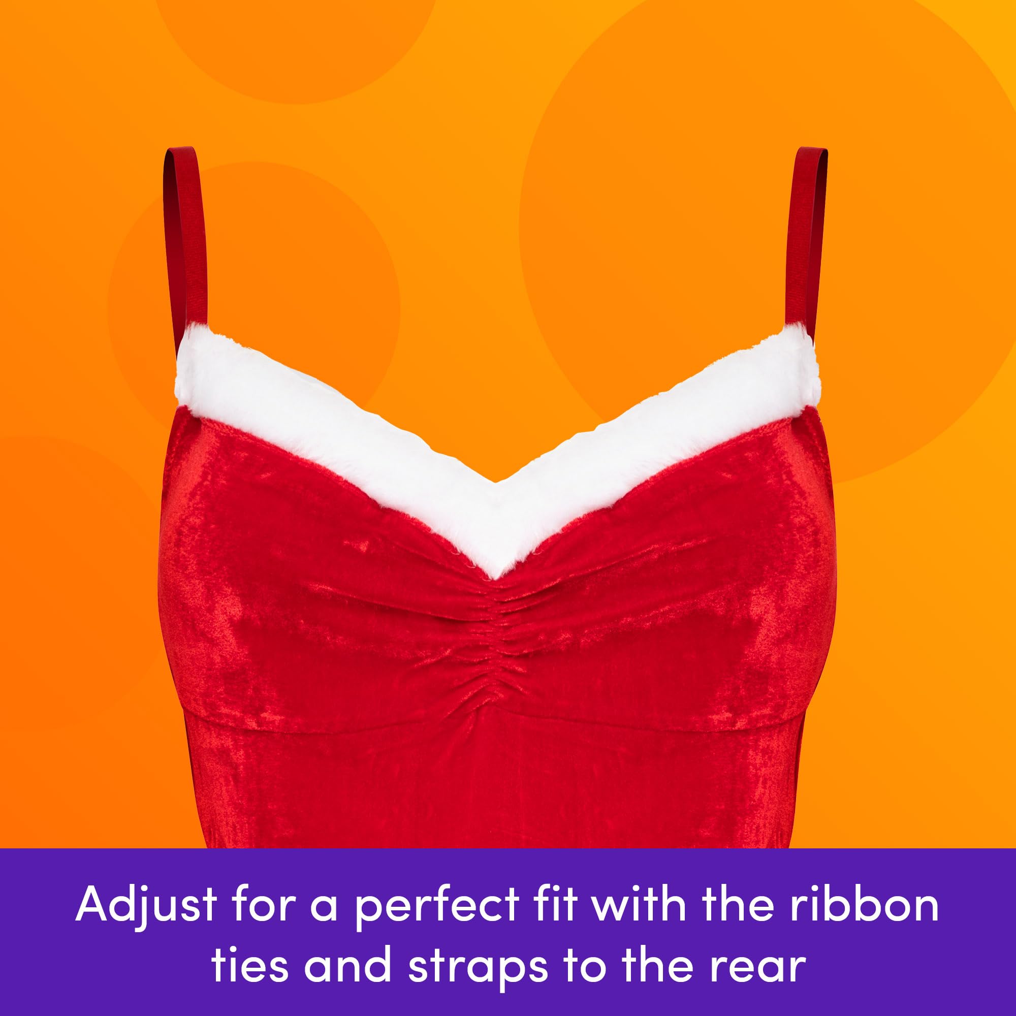 Lovehoney Fantasy Santa Flirty Red Velvet Dress, 18 to 22 - Image 4