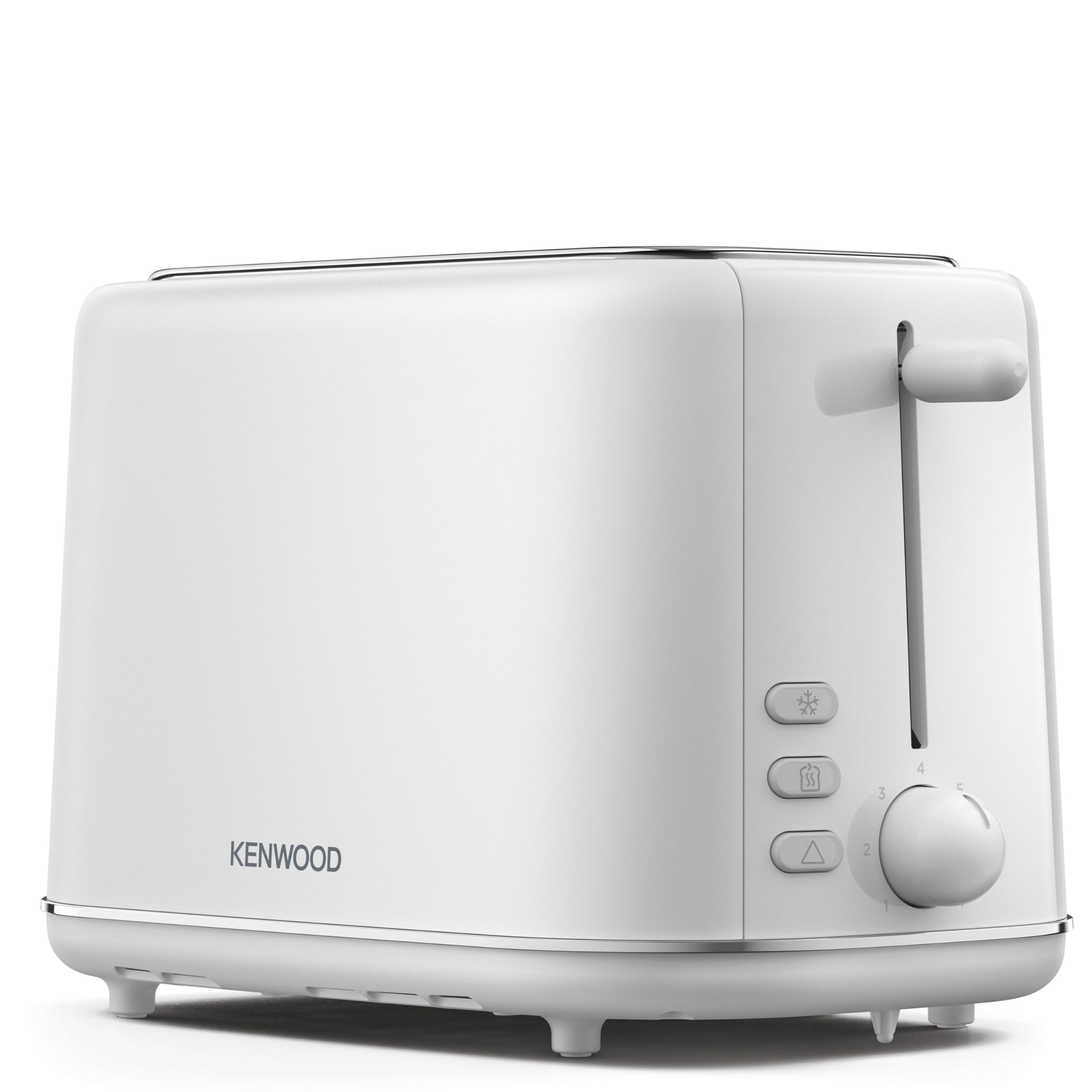 Kenwood Abbey Lux Toaster, 2 Slot Toaster, 7 Browning Settings, Reheat, Defrost and Cancel Functions, Pull Crumb Tray, Cord Storage, 800 W, TCP05.A0WH, White