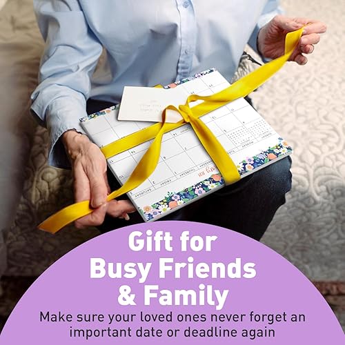 Miniatura 9 de S&O - Calendario magnético floral para nevera de enero de 2024 a junio de 2025, calendario de refrigerador extraíble para rastrear eventos y citas,