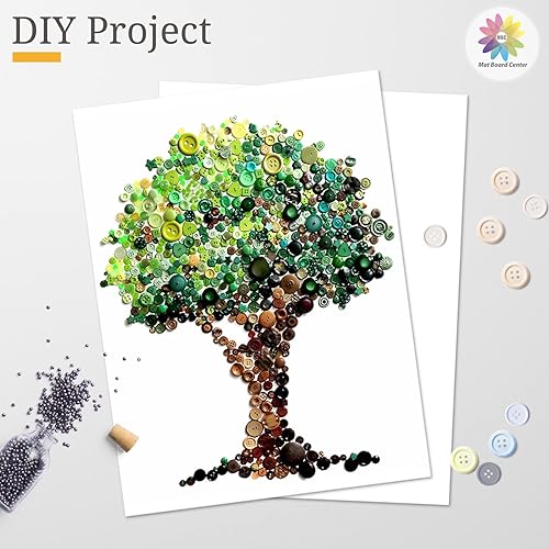 Miniatura 7 de Mat Board Center - Tableros de respaldo blancos, hoja completa, para arte, impresiones, fotos, impresiones y más, paquete de 10, 9 x 12 pulgadas