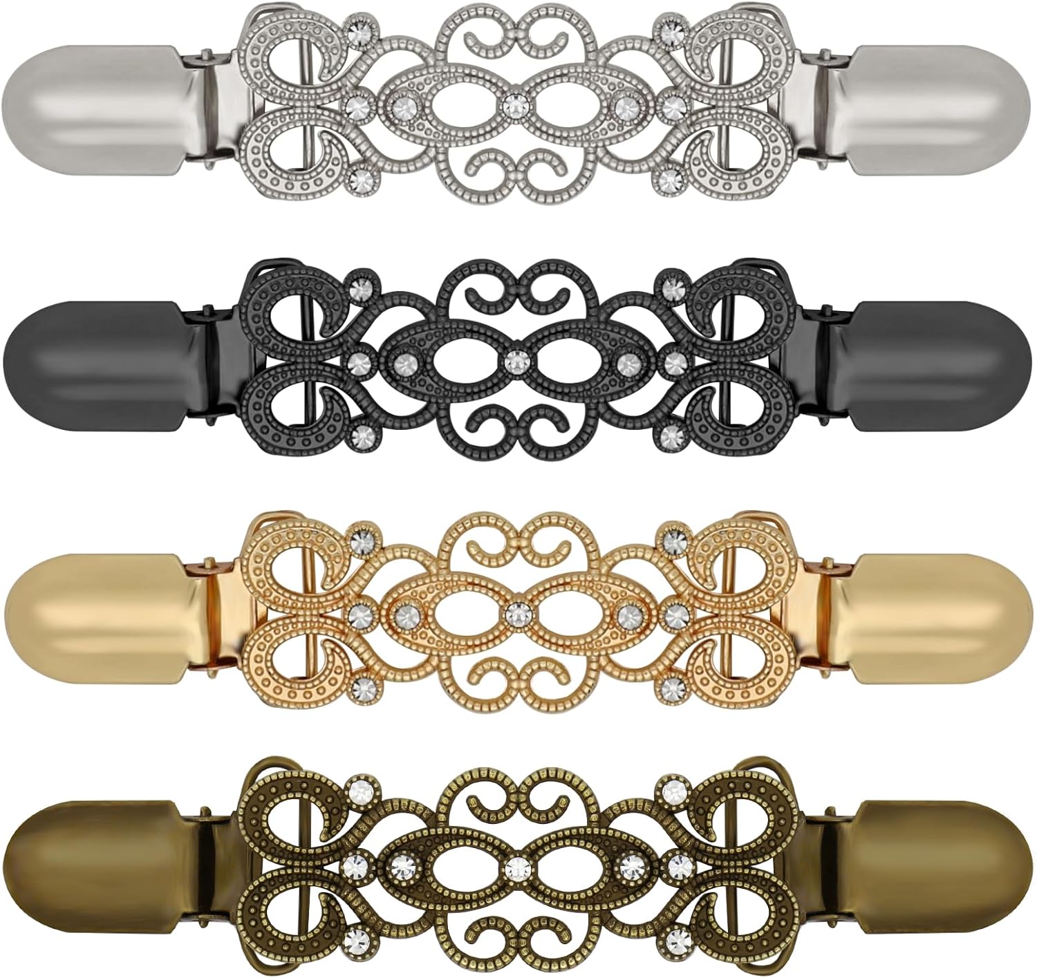 4 Pcs Cinch Clips Vintage Dress Clips Back Cinch Shawl...