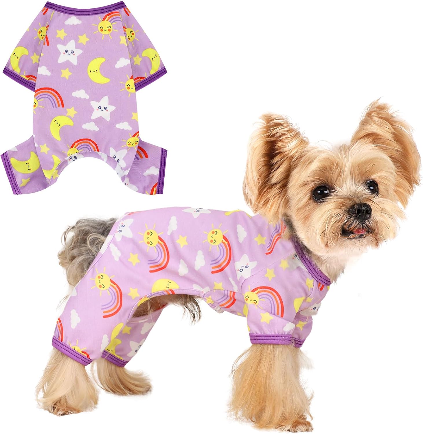 Pijama para Perro Pequeño Mediano Suave Poliéster Mascotas