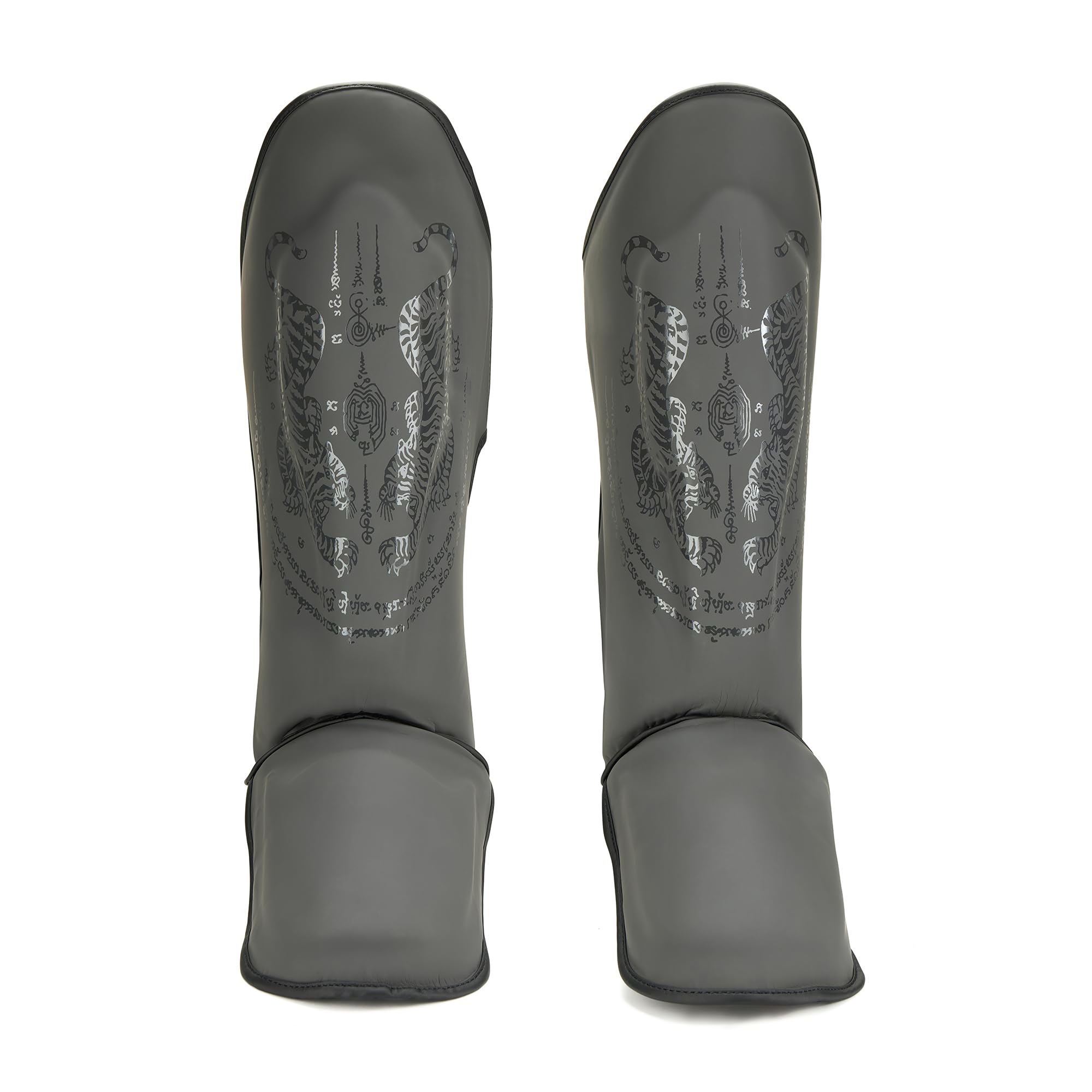 Playwell Parastinchi opachi "Twin Tiger" Muay Thai, K1, MMA, colore grigio