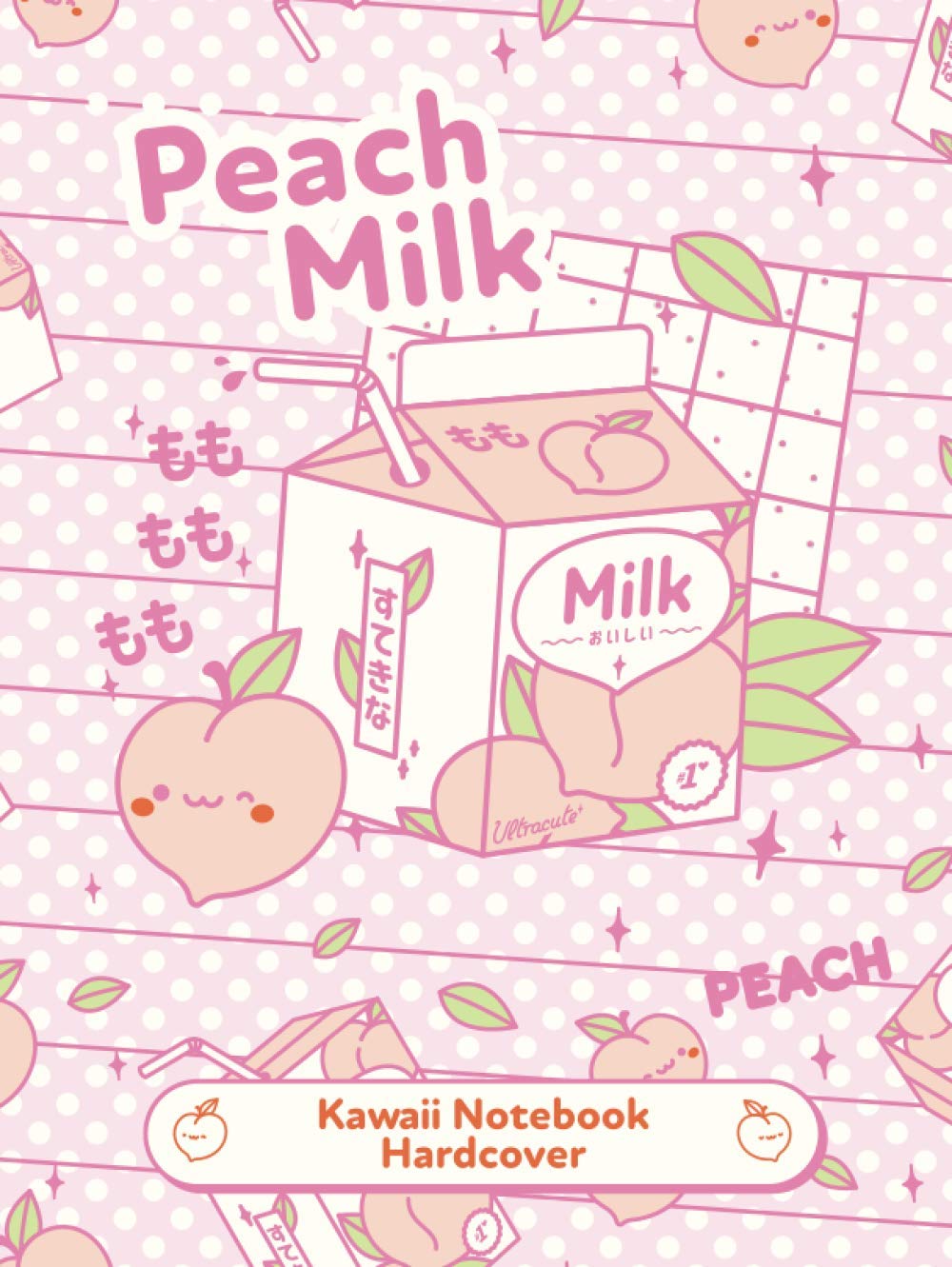 Kawaii Notebook Hardcover: Cute Lined Pink Notebook - Japanese Retro 90s College Ruled 120 Pages - 8.25 x 11 (Stationary)