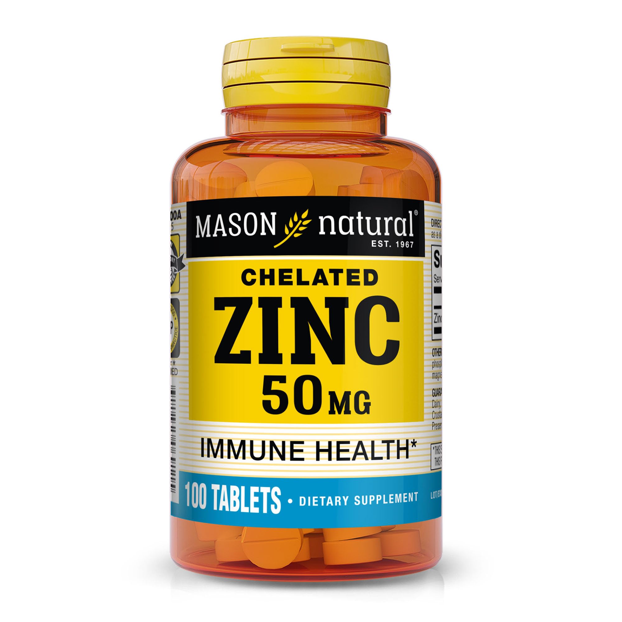 – Natural Zinc Tablets (50mg, 100 Pieces)