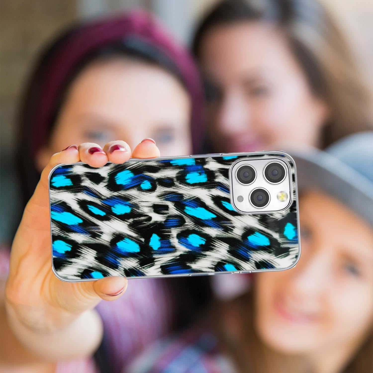 for iPhone 13 Pro Case for Women Men Girl,Full Protective Shockproof Slim Soft TPU Clear Phone Cover Cases with Design for iPhone 13 Pro,Fashion Animal Leather Leopard Print - Image 7