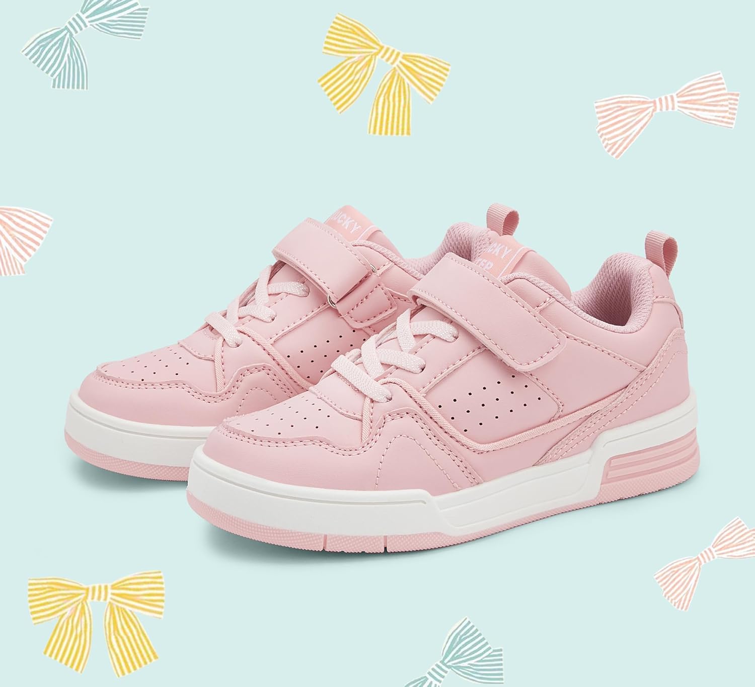 LUCKY STEP Kid's Slip On Sneaker Comfort Casual Running Tennis School Low Top Sneaker Strap Athletic Walking Shoes for Children/Boys/Girls - Image 7