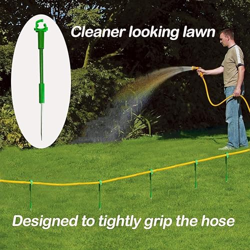 Miniatura 4 de 6 guías de manguera de 1 pulgada para decoración de jardín, manguera de agua para mantener la manguera fuera de la hierba, soporte para manguera de