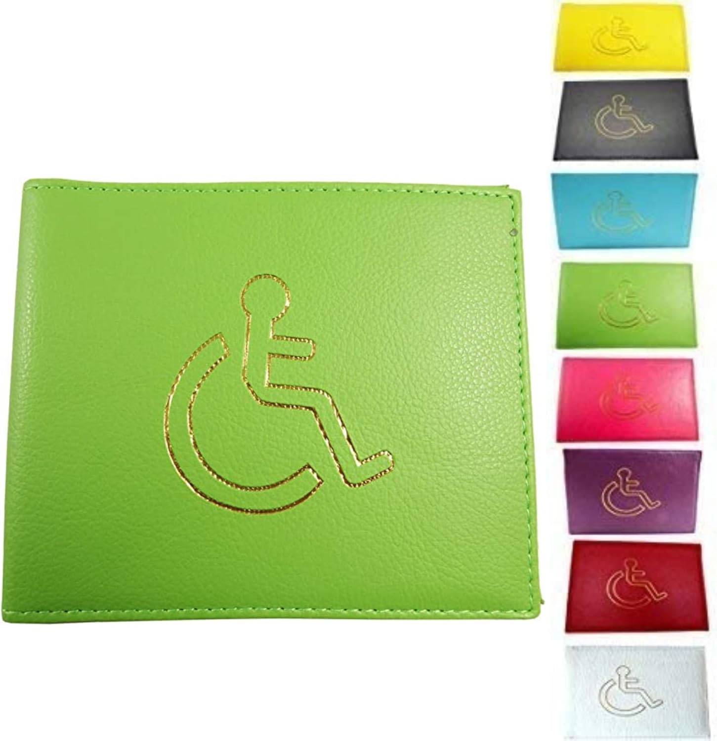 Soft Leather Disabled Badge Holder Wallet Disability Parking Badge