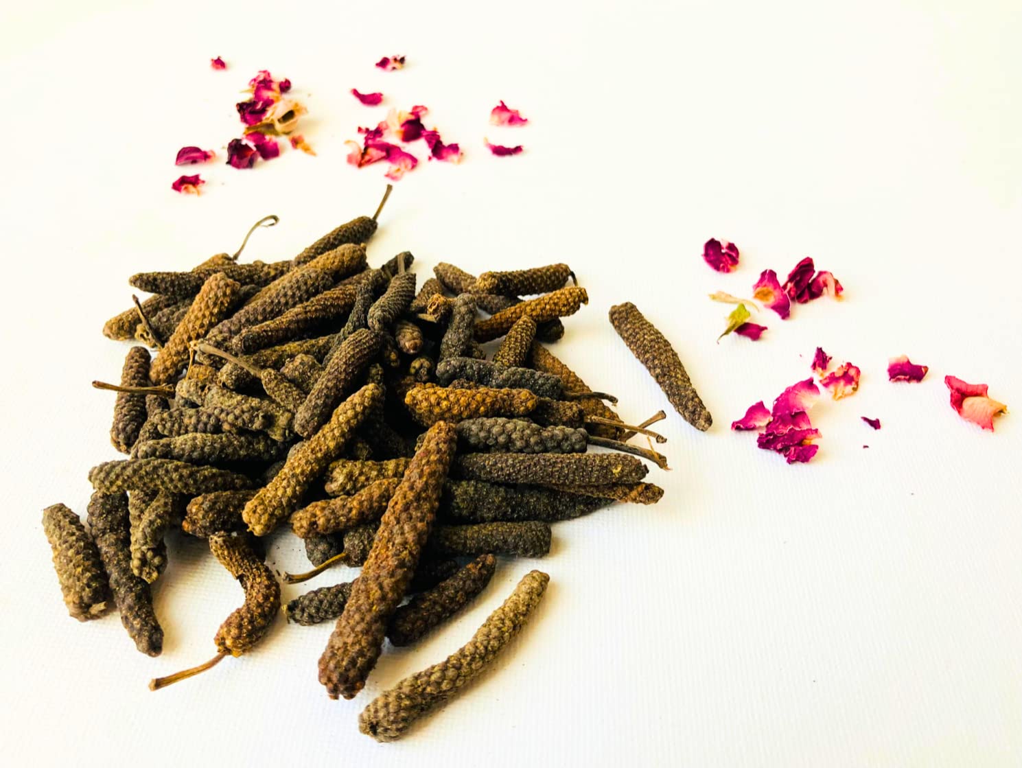 Long Pepper/Thippili/Pipali Whole |By PATCHFACTRICO |100% Ayurvedic Natural - Long Pepper, Pipli,Piper longum, Organic Dried Fruit