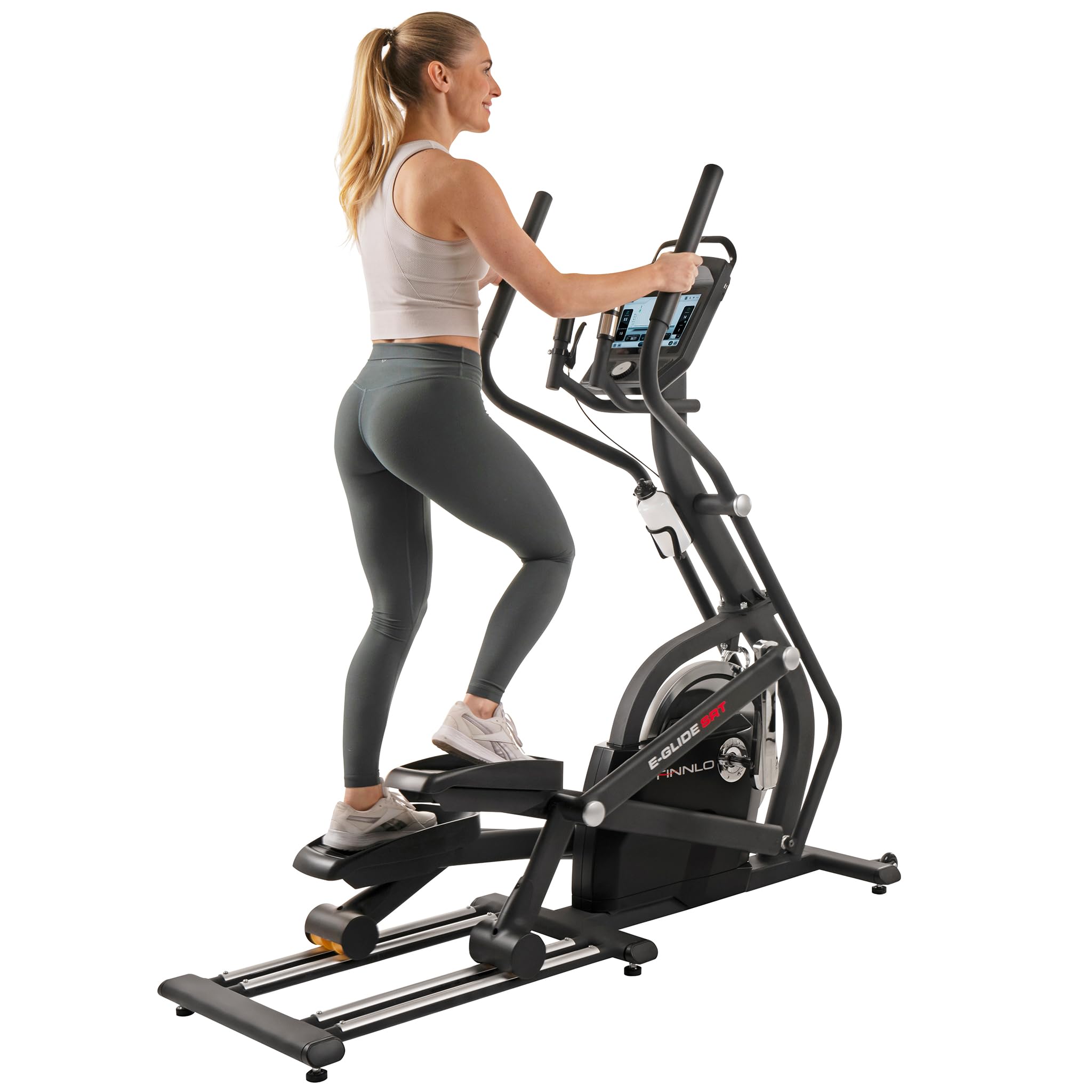 HAMMER Finnlo Ellipsentrainer E-Glide SRT – Profi Crosstrainer für Zuhause, 20 kg Schwungmasse, 16 Trainingsprogramme & Pulsmessung – effektives Ausdauertraining