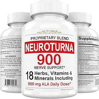 Neuroturna Support Supplement with 900 mg Alpha Lipoic Acid - 180 Capsules