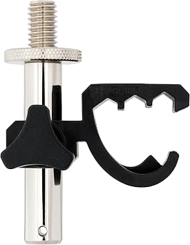 sE Electronics V Clamp Drum Microphone Mount - Compact Drum Mic Clip with Height & Rotation Adjustability - Fast & Easy Setup & Tear-Down Within Seconds - Works with V Beat (Sold Separately)