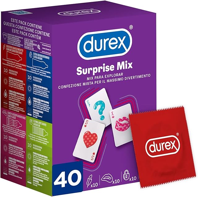 Durex Mixed Condoms Surprise Me - 40 Condoms